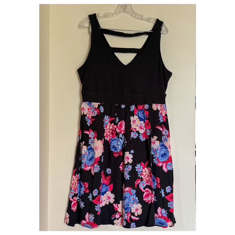 Torrid Floral Scuba Skater Dress
